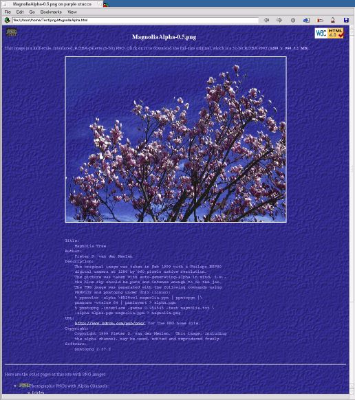 [png-MagnoliaAlpha.html half-scale screen shot (80k)]